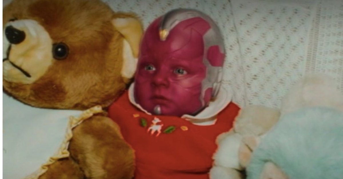 Comicbook Com No Those Baby Vision Pics In Wandavision Are Not Actually Paul Bettany S Baby Pics T Co Qwju3usngs
