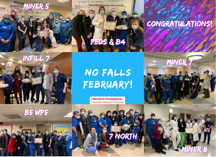 Congratulations to 7 inpatient, noncritical care units at NYPBMH who achieved 0⃣ falls for February! Congratulations to Miner 5, Pediatrics/Buckley 4, Infill 7, Miner 7, Buckley/WP5, 7 North, and Miner 8! Keep up the great work! <a href="/SchwartzTzipora/">Tzipora Schwartz</a> <a href="/ErnestoPMir/">Ernesto Perez-Mir</a>  @NYPBrooklyn