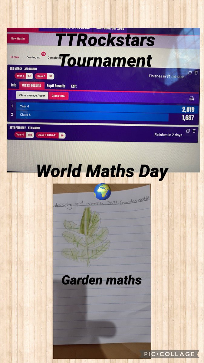 StGerardsWidnes's tweet photo. Class 4 have enjoyed #WorldMathsDay and have engaged in lots of fun activities! We even had a @TTRockStars tournament (against Class 6) and won! #StGerardsRemoteLearning @first4maths https://t.co/g3TS1d8Kwt