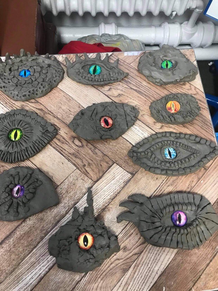 RRJMissHolmes's tweet photo. Year 5 have been really enjoying The Land of Roar by Jenny Mclachlan and have created this fantastic clay work today. @JennyMcLachlan1 @RosehillJuniors @RRJMissEllis https://t.co/DKp6DMYb5L