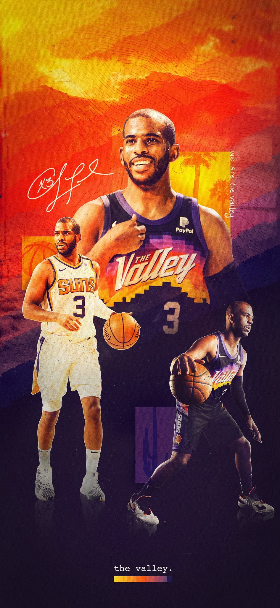 chris paul suns wallpaper