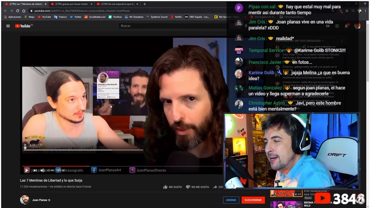 0shant's tweet photo. Hoy estaba navegando por internet(youtube) y me ha salido un vídeo donde un señor que no se quien es, está reaccionando a la respuesta de otro señor que a su vez está reaccionando a un tercer señor que está reaccionando al vídeo del segundo señor. Internet, tu antes molabas https://t.co/d8FqT8otiq