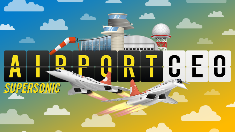 Elevate your airport to a supersonic standard!

Celebrating the 1.0 release of Airport CEO, we're today also launching a free aircraft pack DLC, Airport CEO: Supersonic, bringing the Concorde and Tu-144 to your airport!

Learn more here: store.steampowered.com/app/1525630/