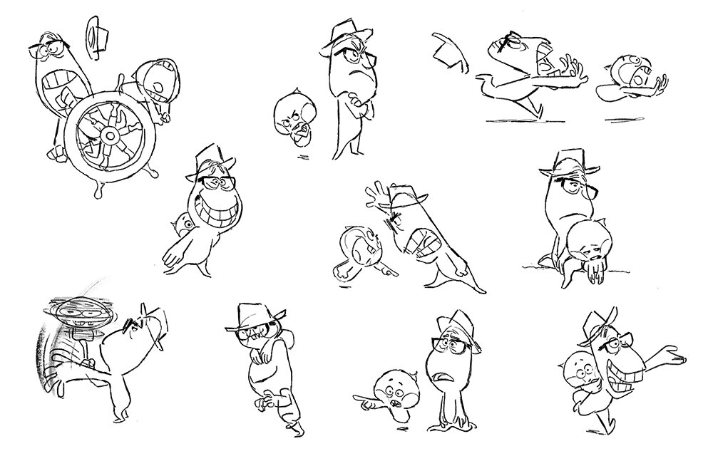 Pixar's tweet photo. This concept art’s got Soul! 🎹

See how concept art shows us how a character might move or act and how color, lighting, and shading can define a location, real or abstract.  Concept Art by Tony Fucile, Kyle Macnaughton, Camilo Castro, and Daniel López Muñoz. https://t.co/Ksl18GyoM8