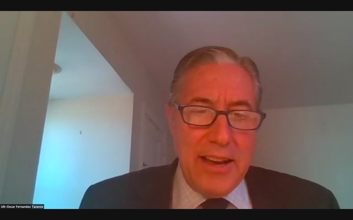 UNDPLive's tweet photo. Oscar Fernandez-Taranco, Assistant Secretary-General for @UNPeacebuilding: We need to incorporate conflict sensitivity in all we do. #Agenda2030 addresses most conflict drivers &amp; helps us engage w govt on managing risks.
#PreventionForum #DevelopmentDialogues #Development4Crises https://t.co/QY7Ya8nUMc