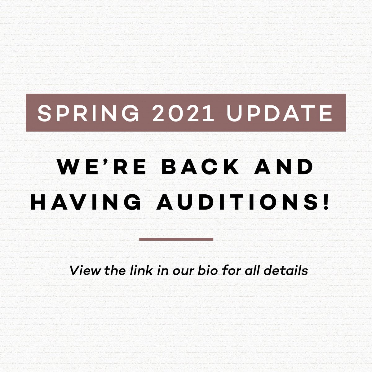 coda_world's tweet image. We&apos;re back and having auditions for our Spring 2021 season!

We&apos;ve covered what auditions and the season will look like in the link in our bio. If you still have questions after reading through the doc, DM us or email codaworld.chicago@gmail.com.

#coocaw