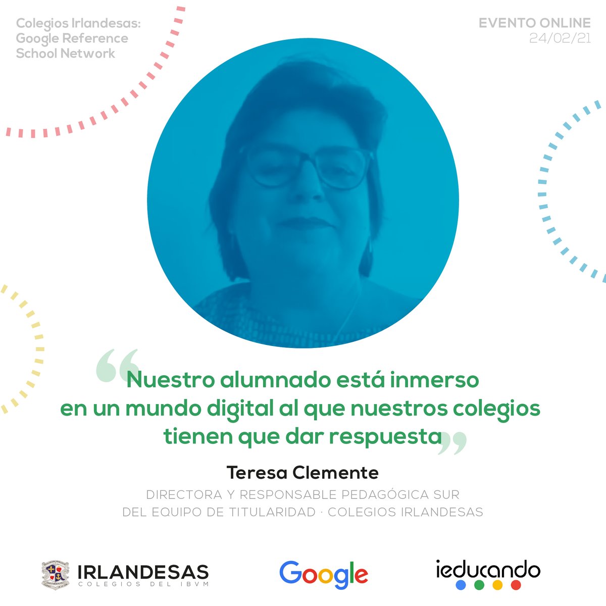 IrlandesasMad's tweet photo. Rescatamos algunos ecos del evento de la semana pasada😊¡Gracias @GonzaloETC @googleforedu, @GonzaloSanPer @ieducando y Elena Cerdeiras del @IBVM_Irlandesas 😉 ¡Puedes verlo aquí!👉https://t.co/KkVix2W1ja
#ElMundoEsParaMí #ColegiosIrlandesas #GoogleReferenceSchoolNetwork @Google https://t.co/Hkjh13ICbS