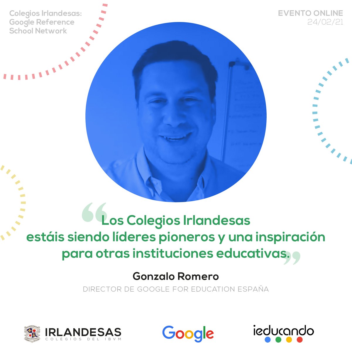 irlandesassoto's tweet photo. Rescatamos algunos ecos del evento de la semana pasada😊¡Gracias @GonzaloETC @googleforedu, @GonzaloSanPer @ieducando y Elena Cerdeiras del @IBVM_Irlandesas 😉 ¡Puedes verlo aquí!👉https://t.co/MdbDfbrkQ9
#ElMundoEsParaMí #ColegiosIrlandesas #GoogleReferenceSchoolNetwork @Google https://t.co/ckeivdxuyz
