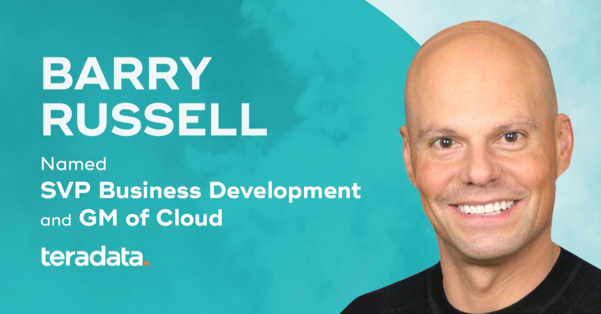 Frummet's tweet photo. .@Teradata appoints Barry Russell Senior Vice President, Business Development, and General Manager of Cloud to move the cloud strategy forward. Welcome @barryru #Cloud https://t.co/cOhmIamuZC https://t.co/jP8T1IM1f8