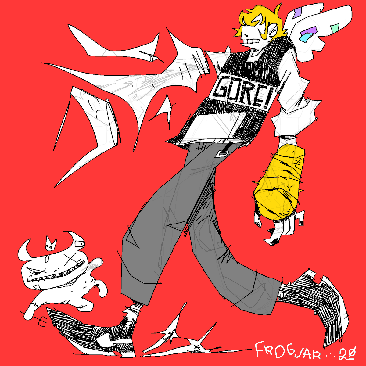 frogjarrr's tweet photo. I just wanna hurt ur eyes #ArtistsOfVibrancy https://t.co/VNisMRLzb6