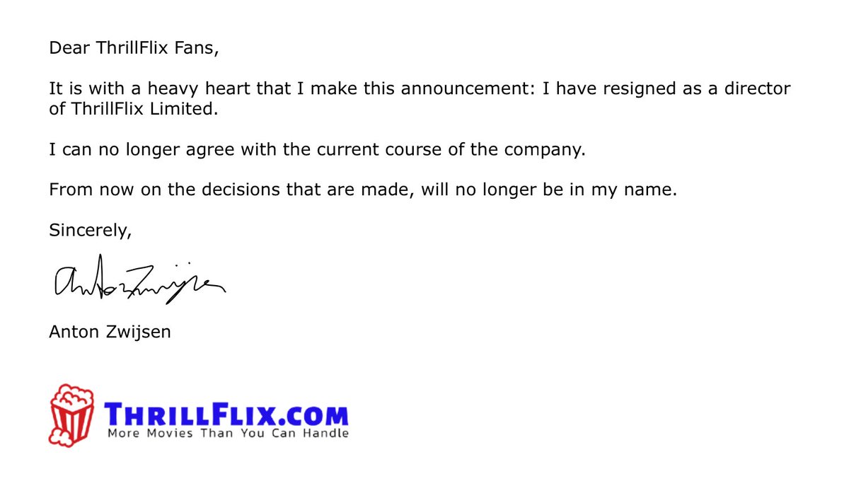 A message from <a href="/AntonZwijsen/">Anton Zwijsen</a> to all ThrillFlix enthusiasts.

Een bericht van <a href="/AntonZwijsen/">Anton Zwijsen</a> aan alle ThrillFlix enthousiastelingen.

#thrillflix