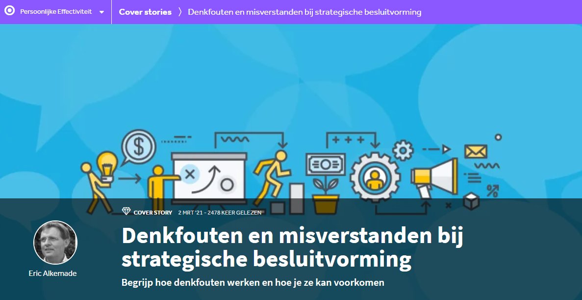 EventSafetyAcad's tweet photo. "Het zijn goede, soms zelfs zeer goede leiders, die systematische en voorspelbare slechte beslissingen nemen.” 👉Lees het artikel over denkfouten en misverstanden in strategische besluitvorming.  #adviseurburgemeester #oov #besluitvorming
https://t.co/lffp9NO85k https://t.co/YF1IfdCdQm