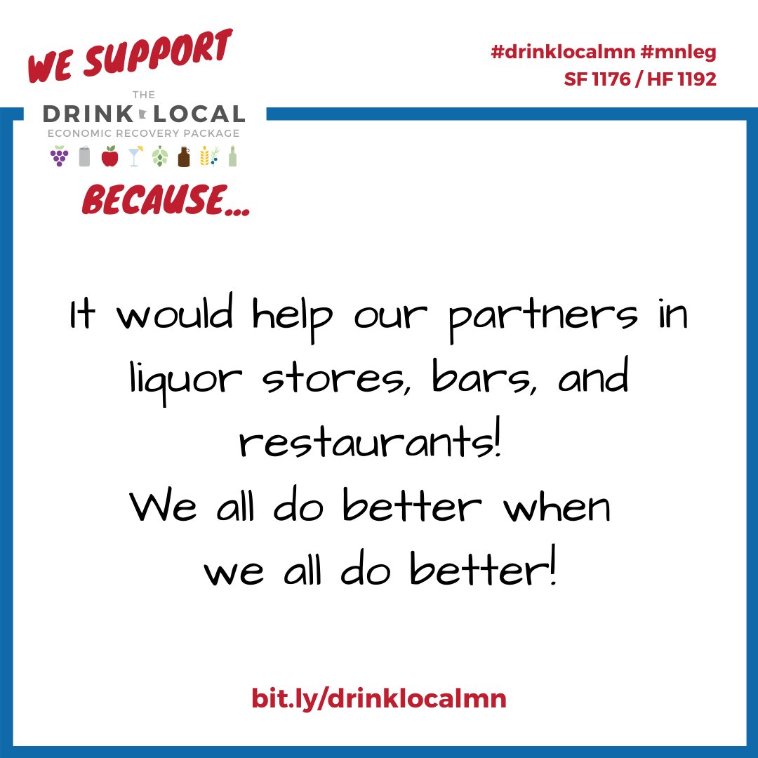 We support #DrinklocalMN . Here’s Why!