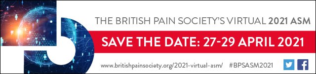 BritishPainSoc's tweet image. #BPSASM2021 We are pleased to announce:
@BritishPainSoc Virtual Annual Scientific Meeting is now open for registrations!
Dates: 27-29 April 2021
Go to: britishpainsociety.org/2021-virtual-a…
#BPSASM2021