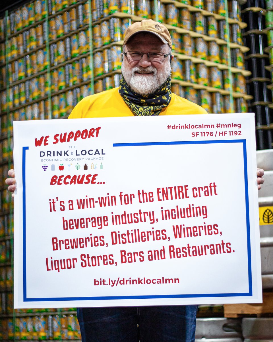 Today is the day for our industry-wide virtual Day of Action for the #DrinkLocalMN bill, and we need your help!
 
Please click the link below and contact your legislators TODAY. 🍻
mncraftbevcouncil.org/take-action/
 
<a href="/marykiff/">Mary Kiffmeyer</a>
#DrinkLocalMN #MNLeg #supportlocal