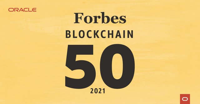 Proud to see <a href="/Oracle/">Oracle</a> named one of the top 50 players in #blockchain by <a href="/Forbes/">Forbes</a>! bit.ly/3uQk2Ay
