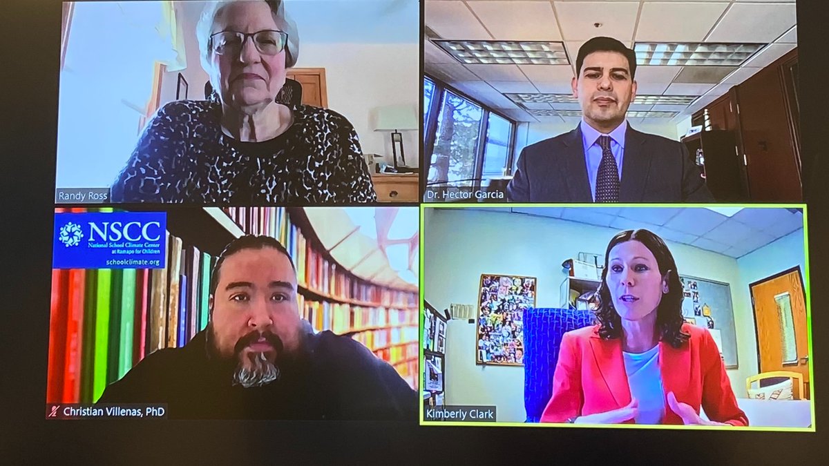 Assistant Principal Kim Clark represented Williston today as a panelist on a national webinar for the National School Climate Center!