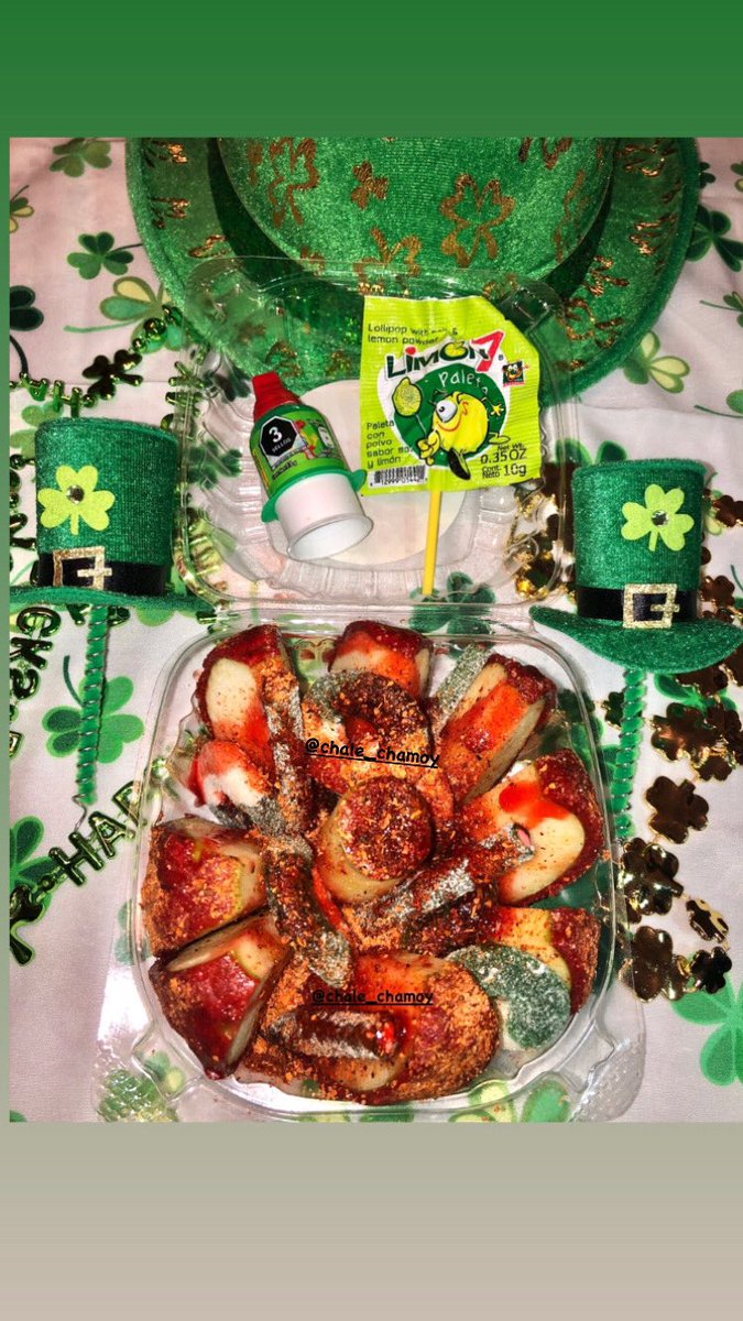 ChaleChamoy's tweet photo. 🍀St. Patrick’s Day Menu!🍀

Dm to preorder! &amp; follow on insta @chale_chamoy 💚 https://t.co/ctLgemLd8a