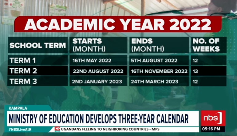 Ue Academic Calendar 2023 Nbs Television On Twitter: "The Ministry Of Education Has Released A  Three-Year Education Calendar To Guide Schools On The Full Re-Opening Of  Education Institutions In The Country. #Nbsliveat9 #Nbsupdates  Https://T.co/R2Xgeahghy" / Twitter