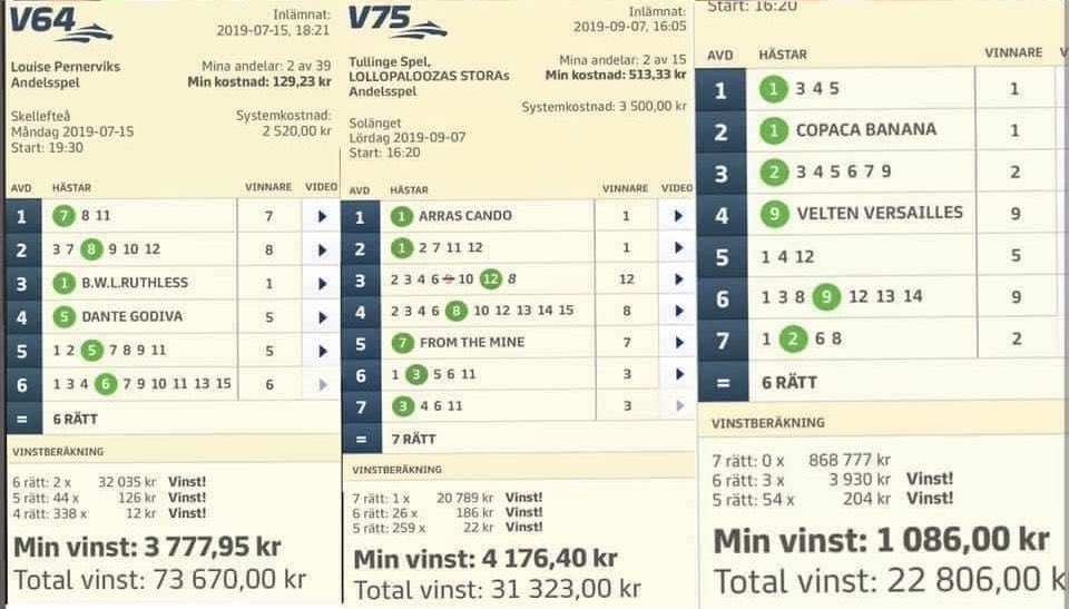 Kör v86 ikväll , 75:- per andel , tror på en spännande omgång och idag jobbar vi in 8 rätt och en bra utdelning 😃💪🏻 atg.se/?sharedBet=tru…