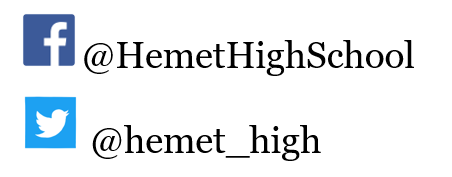 hemet_high's tweet photo. Hemet High School invites you to like and follow us on our social media platforms where we will keep you updated with school information, events and much more! #HUSDPremier #hemethigh https://t.co/DcZs0DXzlo