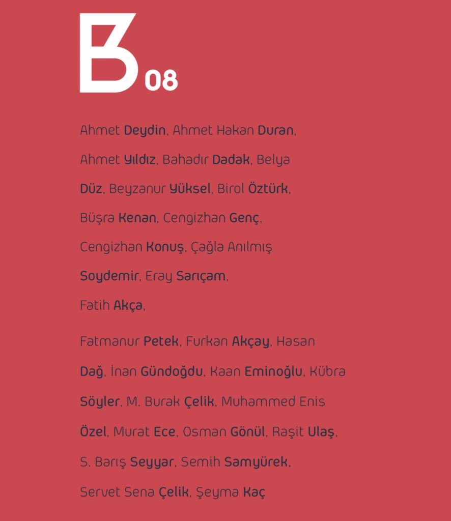 Budak 8’de yazı ve şiirle yer alan isimler: