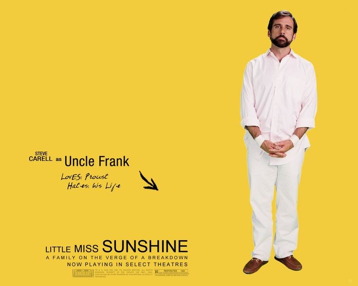 Uncle Frank dans Little Miss Sunshine (ça commence si mal ptn)