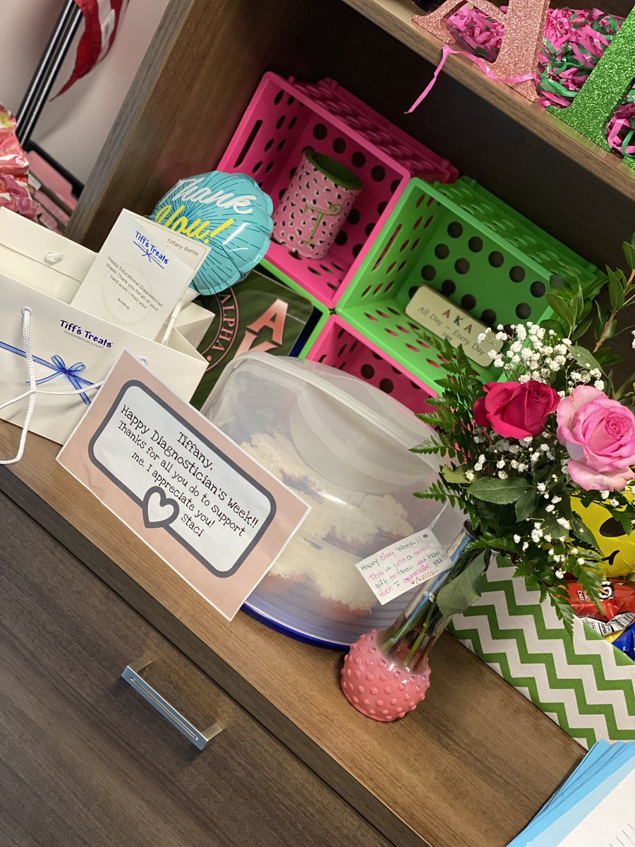 TiffTweets1014's tweet photo. Y’all....I am sooo thankful for the people that God has placed in my life over the last few years. A HUGE Thank you to Staci Snellman, Anetra Hunt-Beasley, &amp; Calisan Walker for showing me love today for Diagnostician’s Week! 💕 #DiagWeek #DiagLife @KISD_Special_Ed https://t.co/Ia3HfwVQ3B