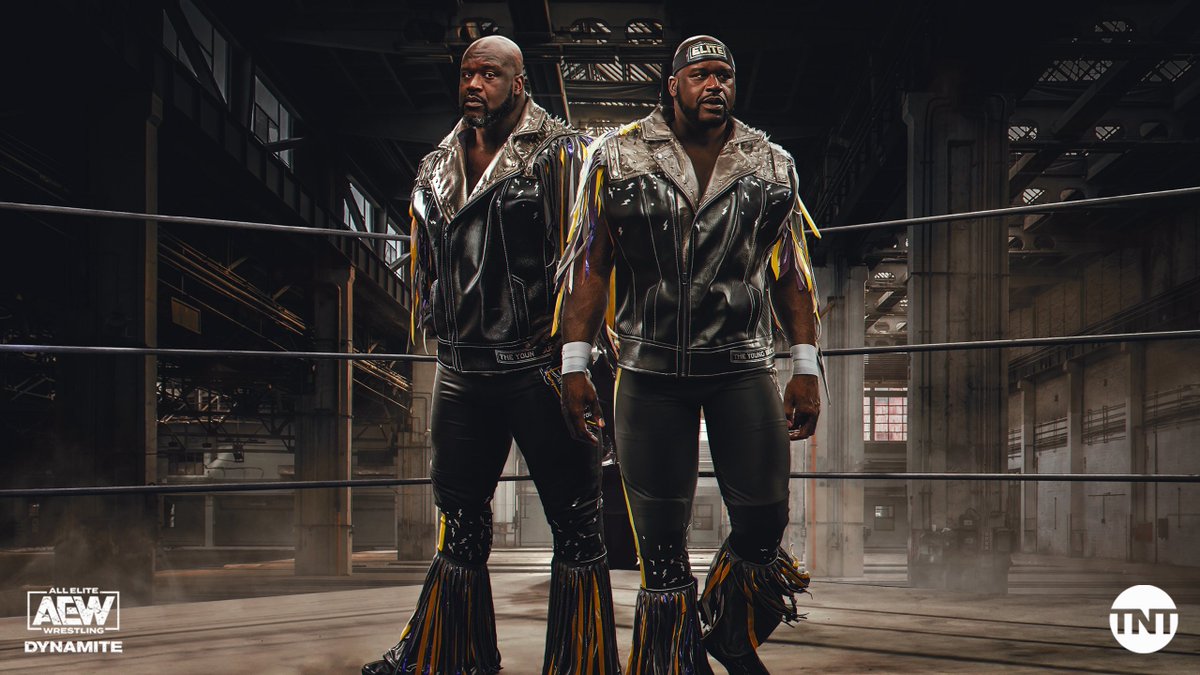 BRWrestling's tweet photo. Some potential gear for @SHAQ before his @AEW debut vs. Cody Rhodes 😂 https://t.co/wwQvXALnuz