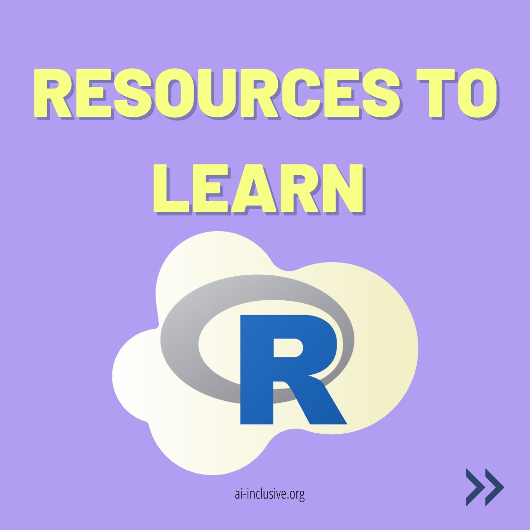 AI Inclusive (@aiinclusive) on Twitter photo 📚 RESOURCES TO LEARN R 📚
🧵⬇️
#rstats #DataScience #MachineLearning #ArtificialIntelligence #DataAnalytics #womenintech #Rladies 📚 RESOURCES TO LEARN R 📚
🧵⬇️
#rstats #DataScience #MachineLearning #ArtificialIntelligence #DataAnalytics #womenintech #Rladies