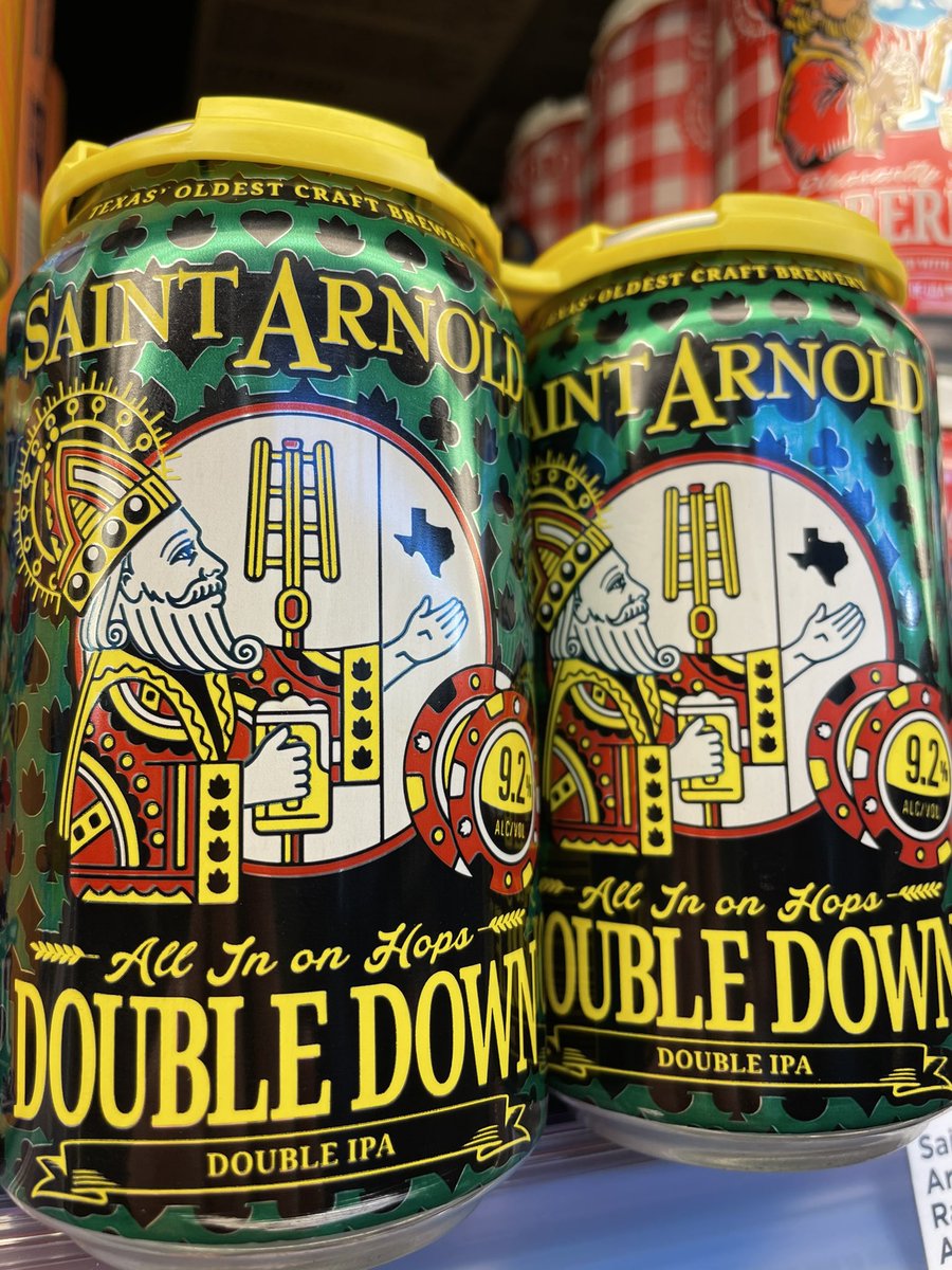 New from <a href="/SaintArnold/">Saint Arnold Brewing Company</a>- Double Down DIPA! ♠️♦️♥️♣️🍻