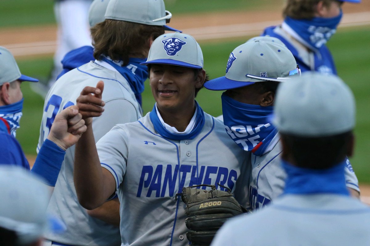 GSU Baseball (@gsu_base) on Twitter photo Final line for <a href="/Mason_Patel/">Mason Patel</a>:
6 IP / 0 R / 3 H / 1 BB / 8 K
Most strikeouts by a GSU freshman since <a href="/Natty_Bates/">Nathan Bates</a> had 11 vs. New Orleans in 2013. Final line for <a href="/Mason_Patel/">Mason Patel</a>:
6 IP / 0 R / 3 H / 1 BB / 8 K
Most strikeouts by a GSU freshman since <a href="/Natty_Bates/">Nathan Bates</a> had 11 vs. New Orleans in 2013.