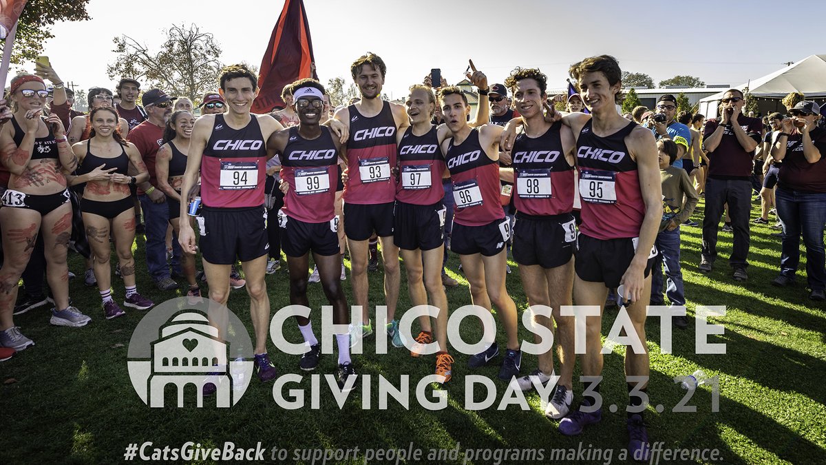 Chico State Wildcats (@chicoathletics) on Twitter photo It's not how you start. It's how you finish. And the <a href="/ChicoStateXC/">Chico State Cross Country</a> family is in it to win it, already within striking distance of its #GivingDay 2021 goal! Every gift counts.
MXC total: 4.26K
MXC goal: 7.5K
Dept. total: 72.4K
Dept. goal: 84K
Give to MXC: app.mobilecause.com/vf/chicoathlet… It's not how you start. It's how you finish. And the <a href="/ChicoStateXC/">Chico State Cross Country</a> family is in it to win it, already within striking distance of its #GivingDay 2021 goal! Every gift counts.
MXC total: 4.26K
MXC goal: 7.5K
Dept. total: 72.4K
Dept. goal: 84K
Give to MXC: app.mobilecause.com/vf/chicoathlet…
