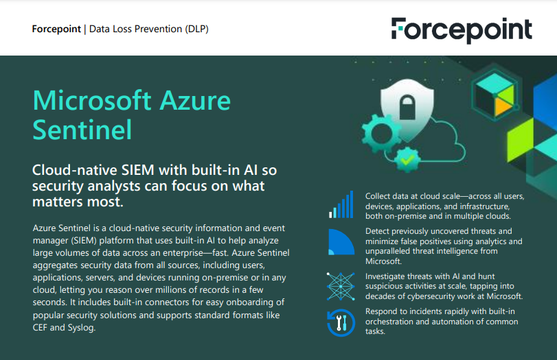 ForcepointSec's tweet image. We&apos;re proud to be a #MISA member. Here&apos;s a short Solution Brief that explains how Forcepoint DLP integrates with @Azure Sentinel. fc-pt.com/3sLRkPv 

#solutionbrief #cybersecurity #dlp