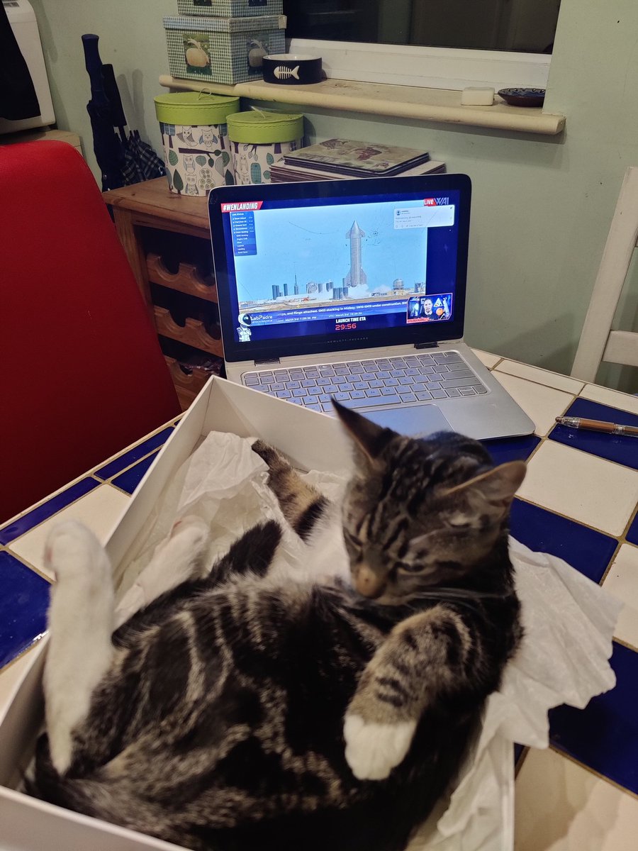 Otis making sure he's groomed well before launch!
#wenlanding
Thanks for the coverage Felix and team! Oh! &amp; <a href="/SpaceX/">SpaceX</a> !