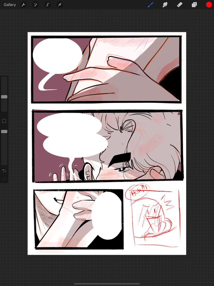 A bunch of wips of. My patreon comic ♥ 