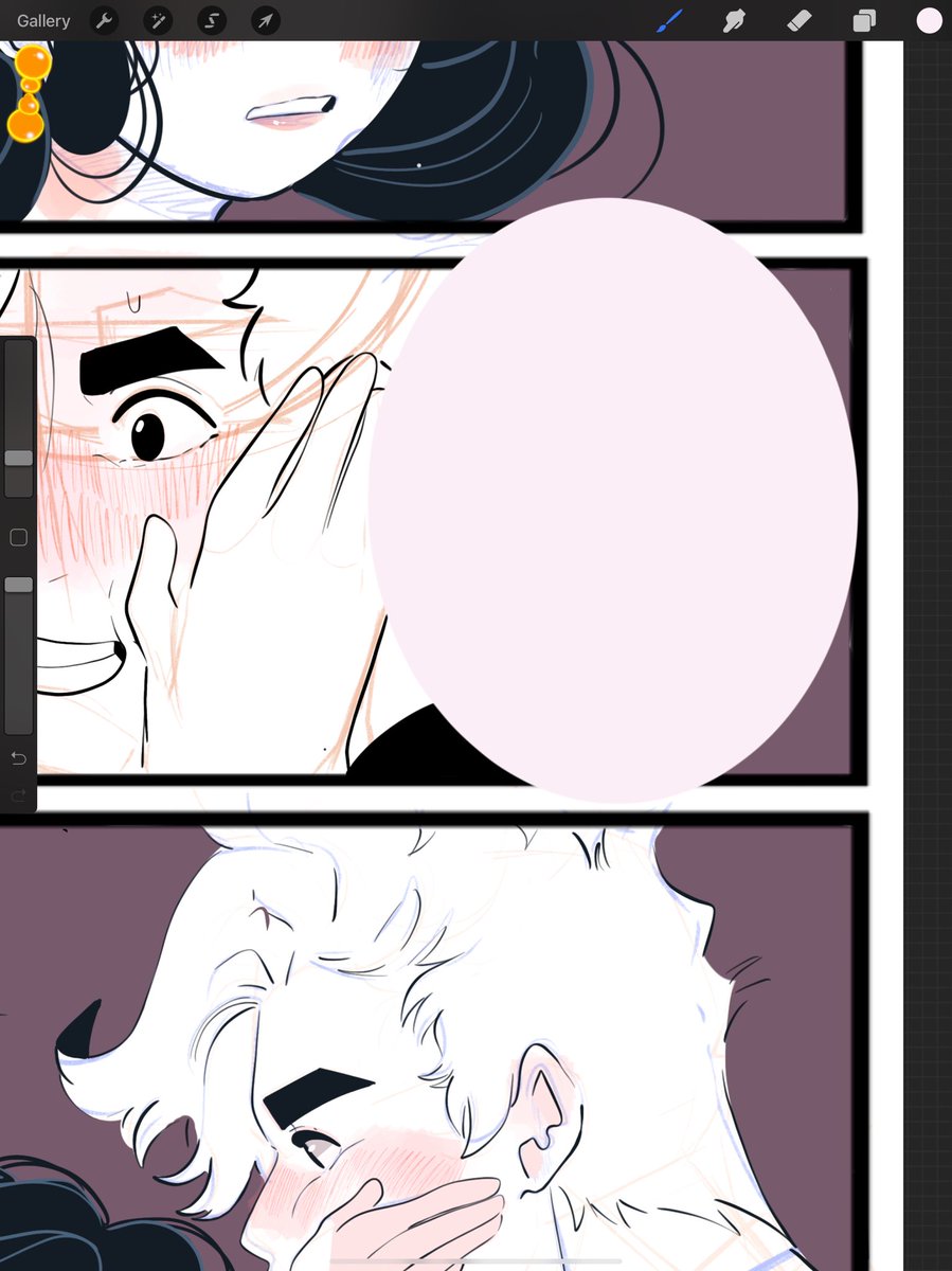 A bunch of wips of. My patreon comic ♥ 
