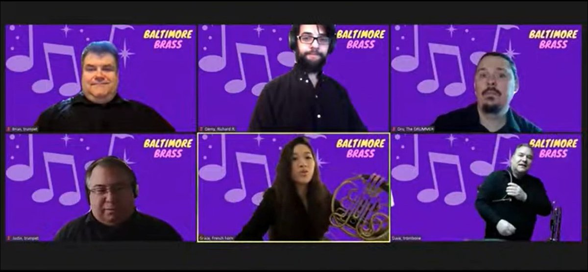 MsHunter_Music's tweet photo. March is Music in Our Schools Month! 🎼We kicked off the month at @CharlesmontBCPS with a virtual concert by the @Baltimore_Brass this morning! Students enjoyed learning about the instruments in the brass family and listening to some great music. #MIOSM @MusicBCPS https://t.co/wD0MZ3Jj8T