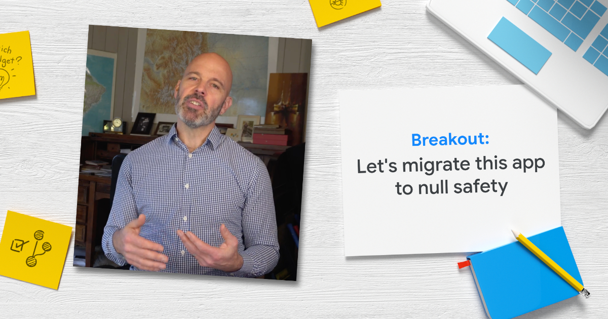 FlutterDev's tweet image. 🌟 Migrate your Flutter app to Null Safety!
@LeafPetersen demonstrates how to use pub to find out if you're ready to migrate, & how to effectively use the new Dart migration tool to quickly get your app up & running with full sound null safety.
On now 👉 goo.gle/FlutterEngage