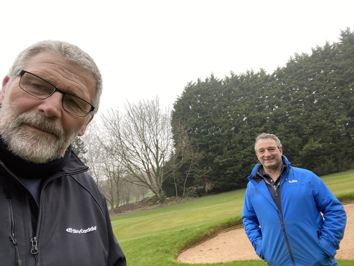 Nice to meet <a href="/glamgolf/">Glamorganshire Golf Club</a>  Course Manager Iain (at social distance of course)  , he’s delighted with the new <a href="/EcoBunkerLtd/">EcoBunker</a> we just need some decent weather &amp; the course will be looking fabulous for the return of the members &amp; visitors 👍⛳️👏