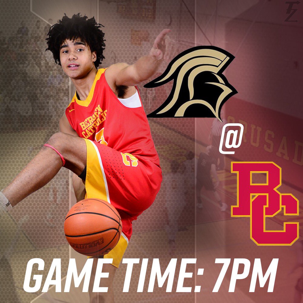 We’re back tonight at 7:00 PM as we take on Paramus Catholic! You can check out the game here: events.locallive.tv/school/bergenc…! #DeusVult #BChoops #NorthJerseyBasketball