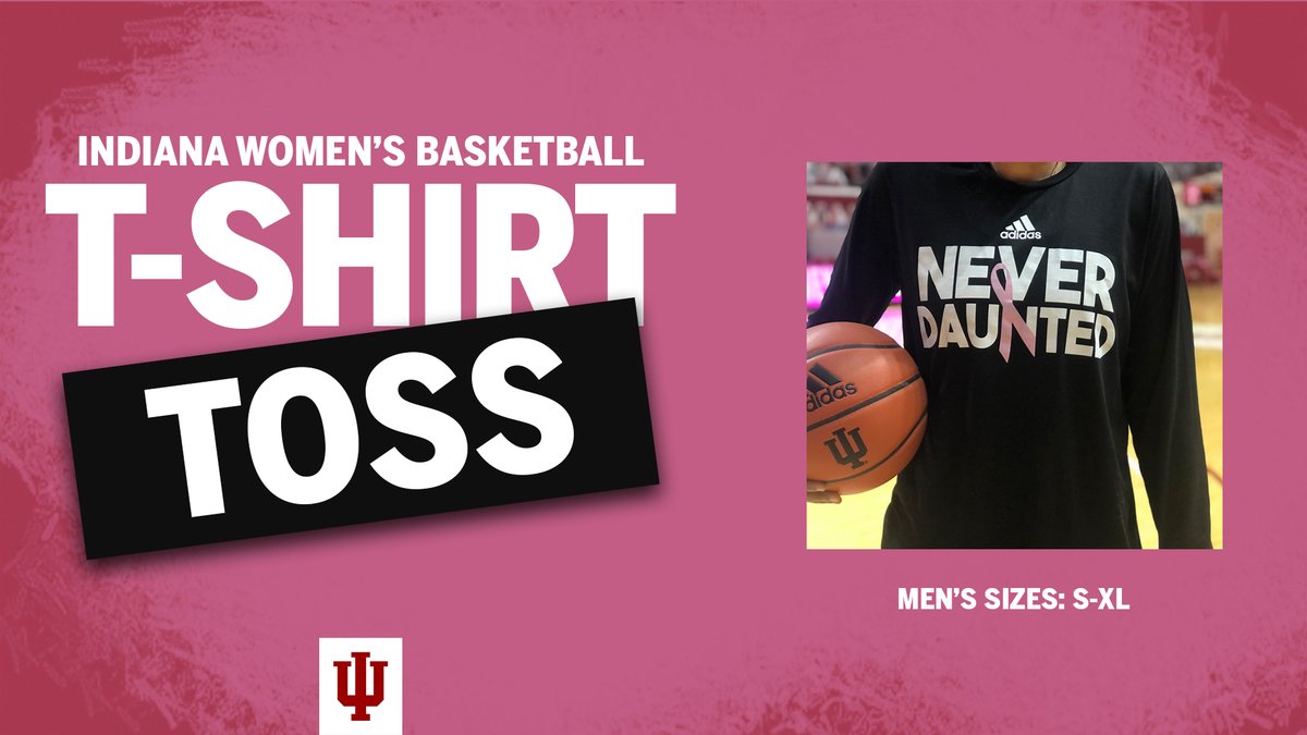 We've got a very special t-shirt toss today 💗

5⃣ winners will receive this adidas "Never Daunted" breast cancer awareness long sleeve #iuwbb