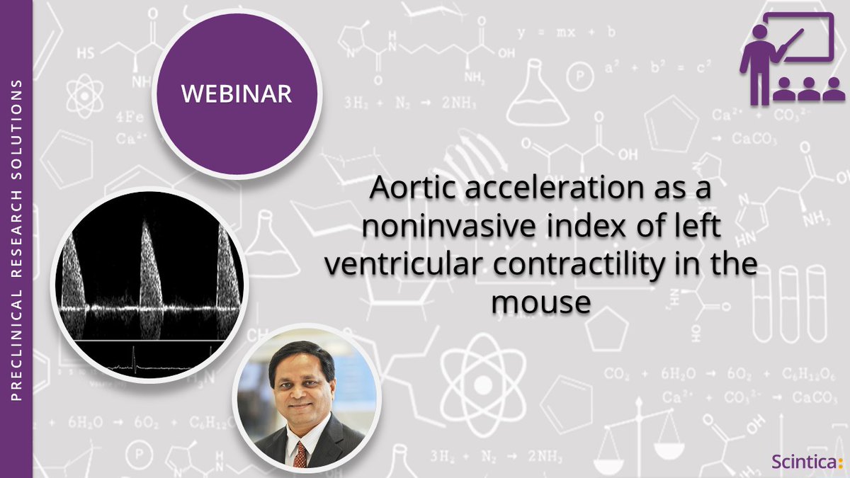 ScinticaInst's tweet photo. Join us TOMORROW for a #WEBINAR where Dr. Reddy and his group show that peak acceleration in the ascending #aorta can be used in place of invasive LVP catheters.
March 4, 11 AM EST
To register -> https://t.co/3AUMRcWKdM
#DFVS #Cardiovascular #Preclinical #SmallAnimal https://t.co/YgRxvLHMSx