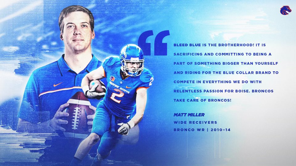Boise, Boise State and this Brotherhood are just different! Extremely fortunate to be apart of this amazing Community, University and Program with so many Elite people!#BleedBlue