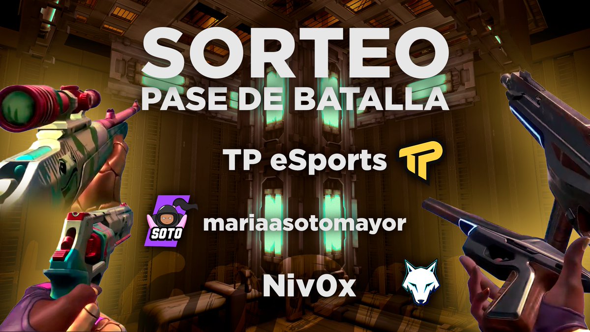 Para agradeceros todo el apoyo en la sección de #VALORANT lanzamos este #SORTEO 😱 del nuevo Pase de Batalla de <a href="/VALORANTes/">VALORANT</a> 

¿Cómo participar? 🤔 

✴️Darle RT y MG
✴️Seguir a @TeamPalomita 
✴️Seguir a @NivoxDrone 
✴️Seguir a <a href="/maariasotomayor/">Maria Sotomayor</a> 
✴️Mencionar a un amigo

#PopsArmy🍿