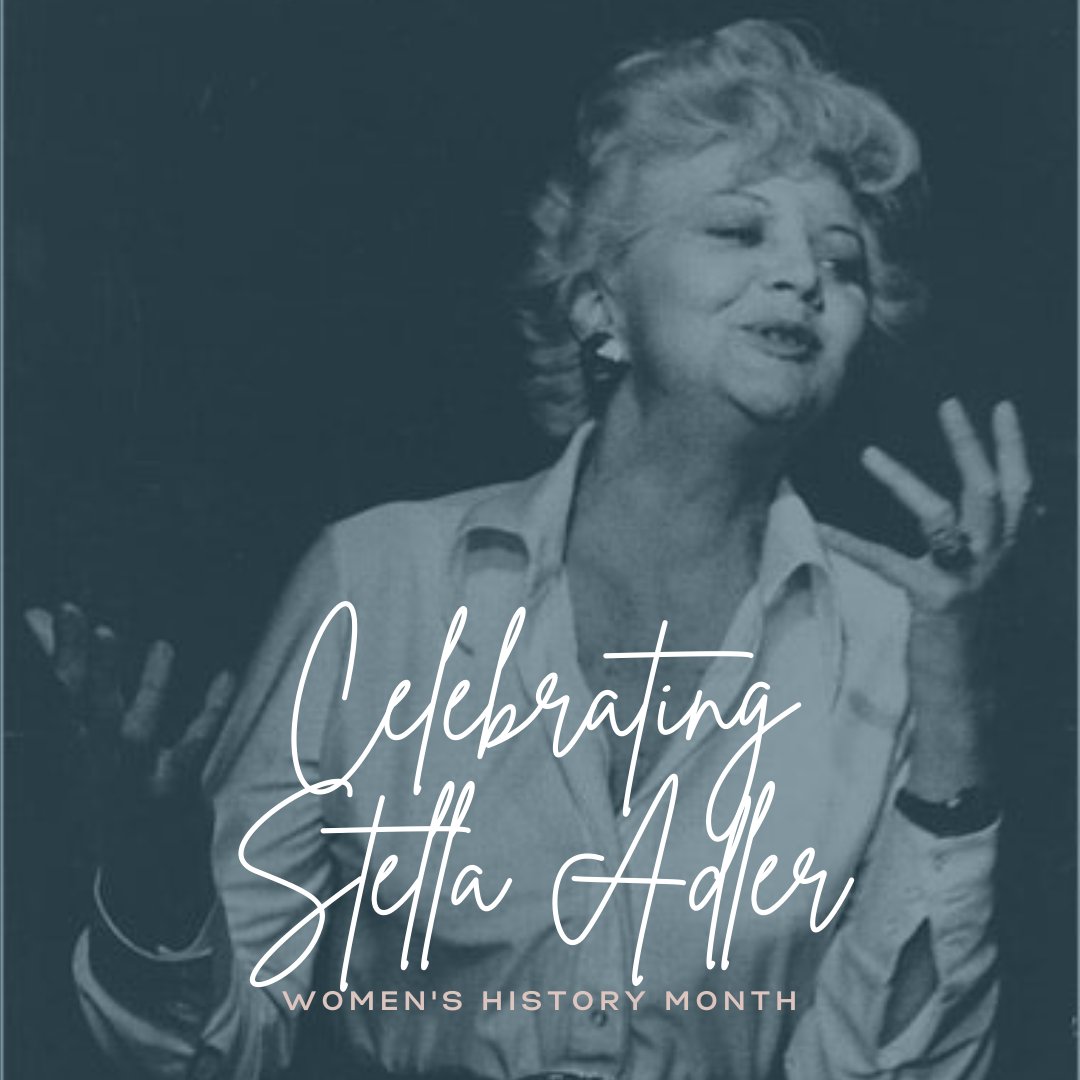24thST's tweet photo. On Wednesdays during March, we'll be celebrating  #WomensHistoryMonth by featuring a prominent woman in theatre. Today, we honor Stella Adler. Stella was an actress in the 1930s and 40s, and founded her Studio of Acting, where dozens of renowned actors and actresses studied. https://t.co/n6dD9YSqoQ