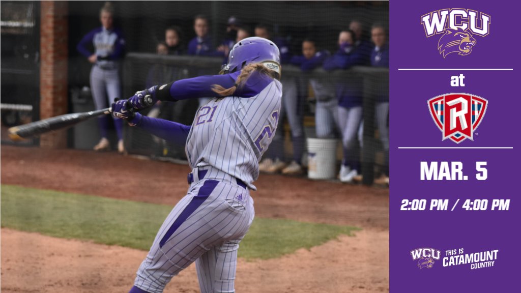 🥎GAME DAY🥎
<a href="/CatamountSB/">Western Carolina Softball</a> at <a href="/RadfordSoftball/">Radford Softball</a> 
⏰2 PM / 4 PM
📊bit.ly/3uPQUJO
#⃣ #CatamountCountry