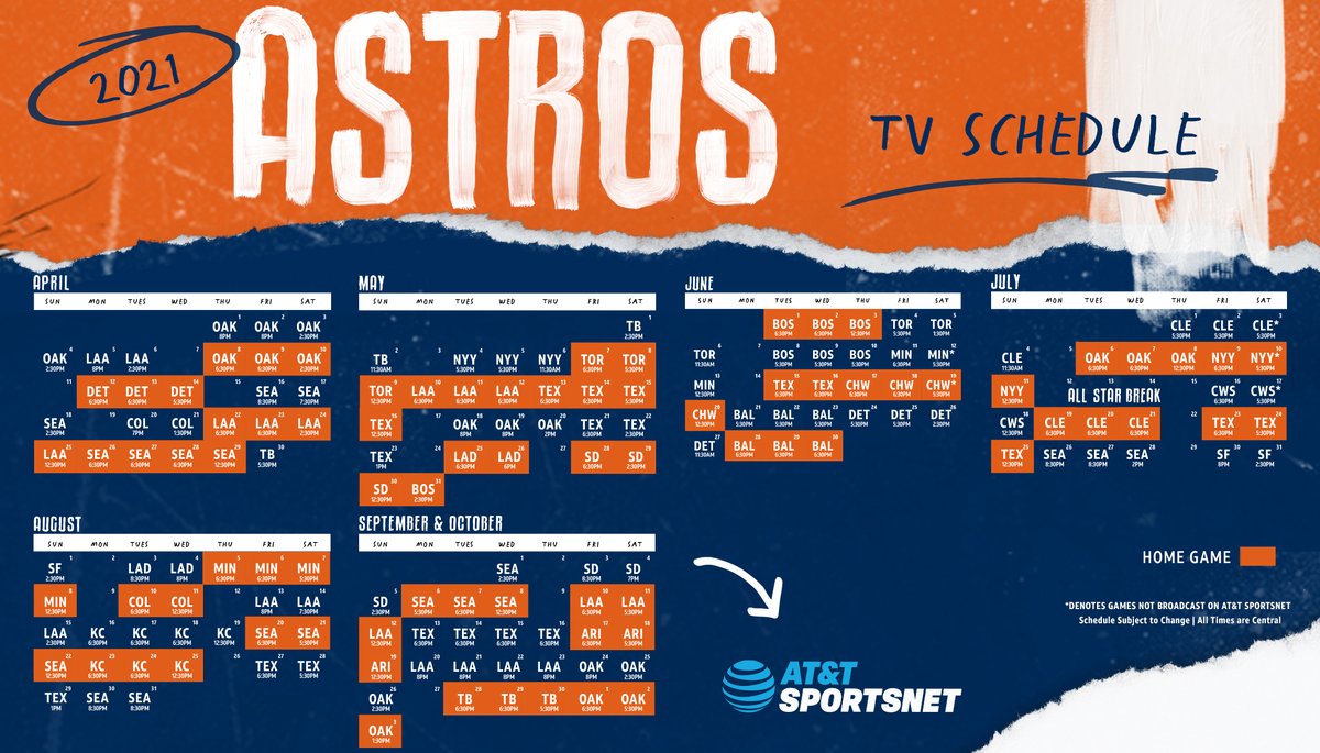 Astros baseball on AT&amp;T SportsNet all season long! ⚾️📺
 
Full Announcement: 
southwest-attsn.att.com/2021/03/03/att…