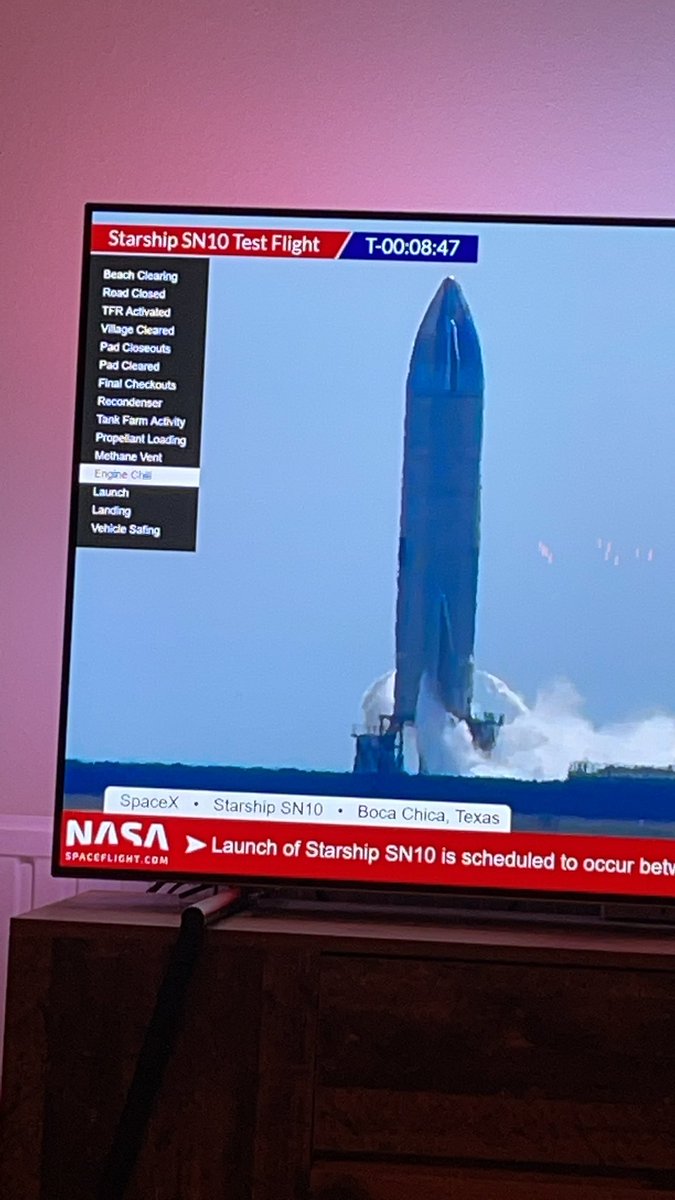 #SN10 launch at 20:14 GMT