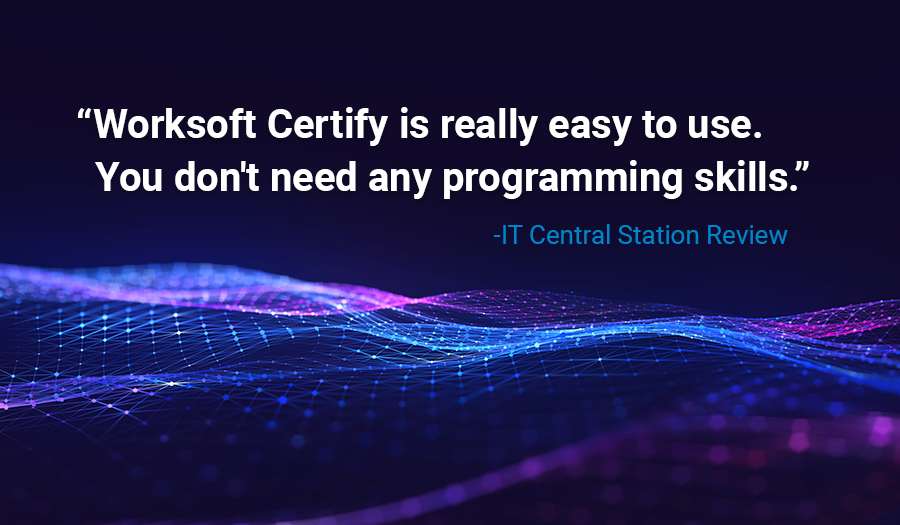 WorksoftInc's tweet photo. Read @ITCenSta reviews from real users who describe how @WorksoftInc's easy-to-use, codeless, scalable automation platform empowers their organizations to save hours, expedite delivery timelines and reduce production defects. https://t.co/41VeG8Ir4D #TestSAP #bestSAP https://t.co/1HBUSH3iTv